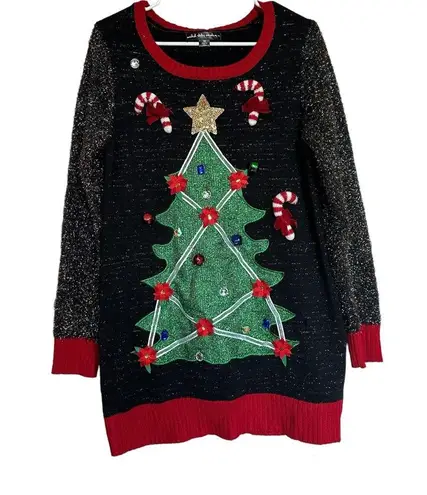 United States Sweaters Chunky Cozy Fuzzy Ugly Christmas Sweater Size Small Candy Cane