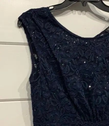 INC Navy Blue Lace Overlay Dress NEW Size 10 International Concepts Dress