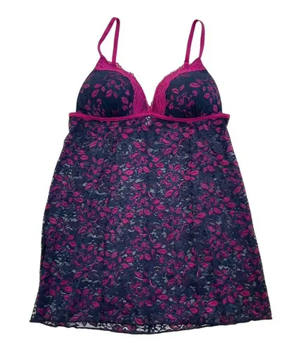 Lilac & London Blue & Pink Lace Lingerie Sleepwear Size Large | 10E