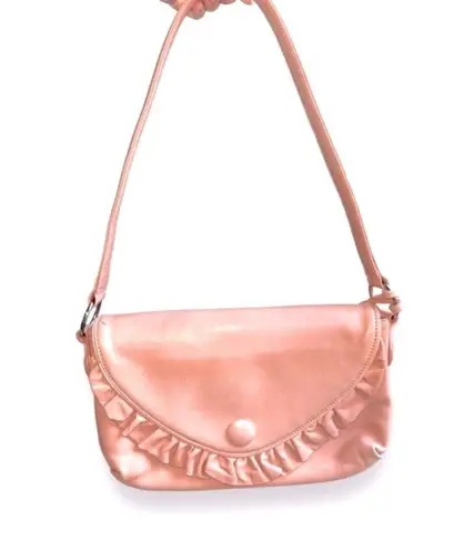 Y2k romantic ruffle Love cat leather shoulder bag Valentine’s edition Pink