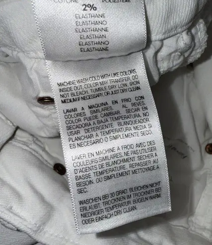 Mother The Looker Crop White Preppy Designer Classic Skinny Jeans 27