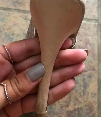 Lulu Townsend Size 8 Champagne LT Shania Heels