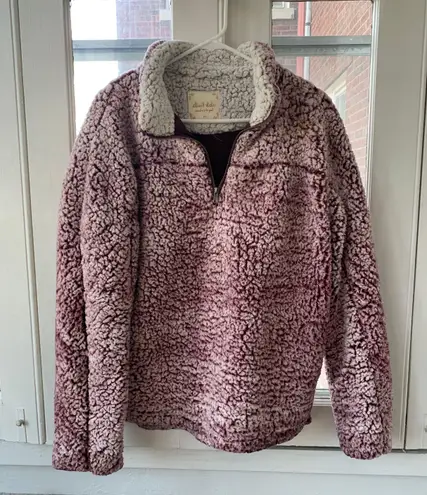 Altar'd State Pink Sherpa Pullover Half Zip - Image 1