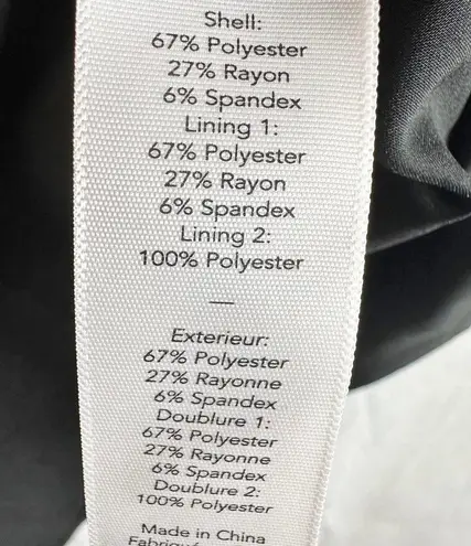 Likely Zippy Black Formal Party Mini Dress Size US 4