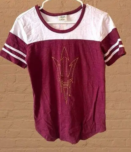 E5 Arizona State Sun Devils Women’s Scoop Neck T-shirt Sports Apparal Small NWT