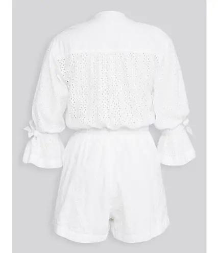 Rebecca Taylor NWT La Vie Eyelet Romper in Milk White One-Piece S $350
