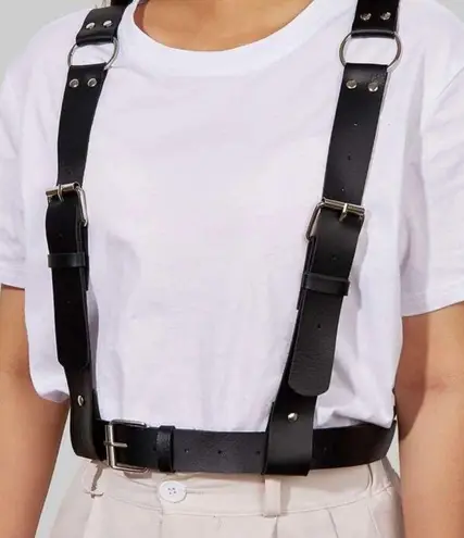 Harness Suspender O Ring Bondage Baddie Black