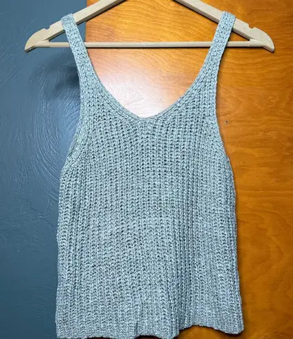 Moon & Madison Knit Tank Top – Sage Green – Size Small