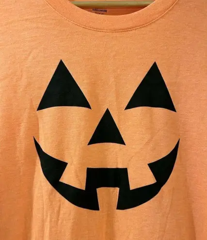 Way to Celebrate Halloween Shirt Unisex XL Jack O' Lantern Orange Long Sleeve