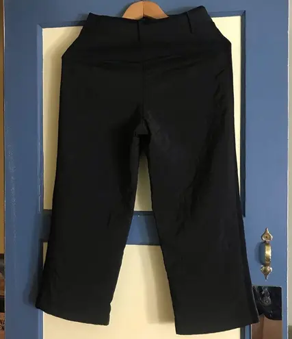 28 high rise Silk quilted capris pants