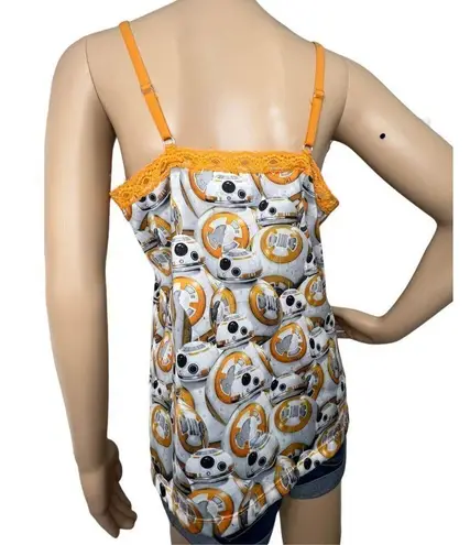 Star Wars BB-8 Patterned Fitted Lace Cami/Tank Top
