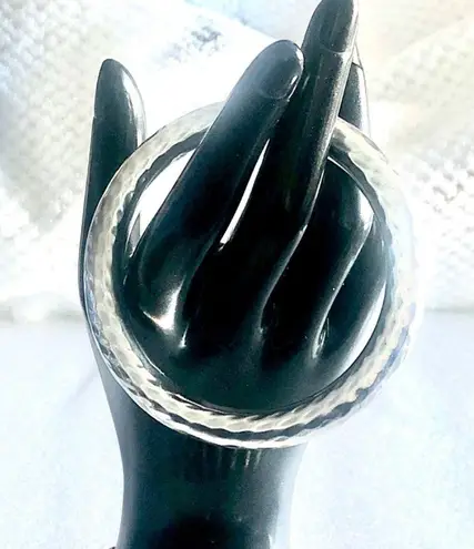 Silpada Sterling Silver Hammered Oval Bangle Bracelet B31117