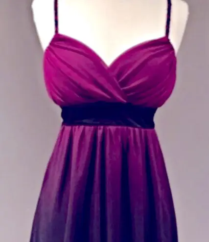 Alyn Paige NEW YORK Ombre wine colored dress