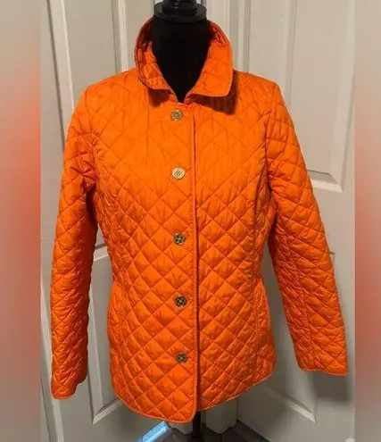 C. Wonder Quilted Barn Jacket Orange Size M