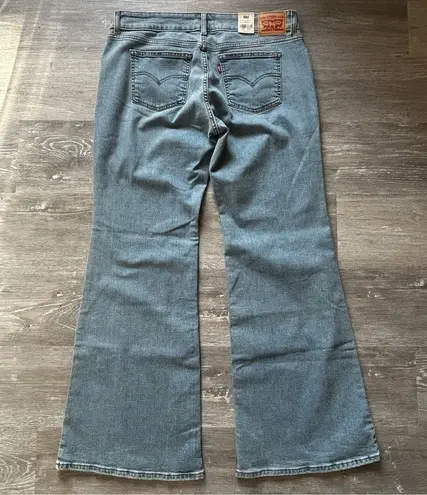 Levi's  Superlow Flare Wide Leg Jeans Medium Blue Wash Women’s Size 33x34 NWT