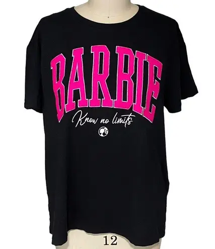 BARBIE Hot Pink & Black "Know No Limits" T