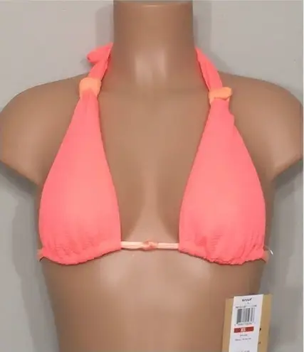 Hobie neon splash string bikini top. NWT
