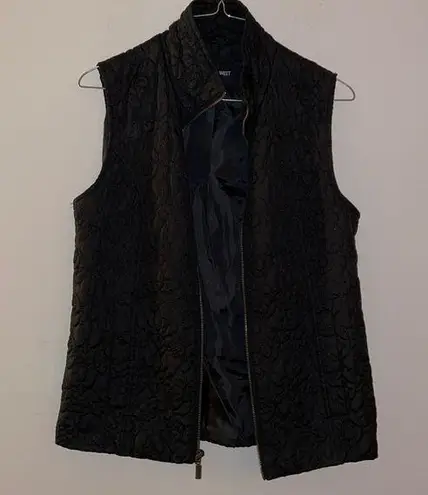 Nine West Black Embroidered  Vest