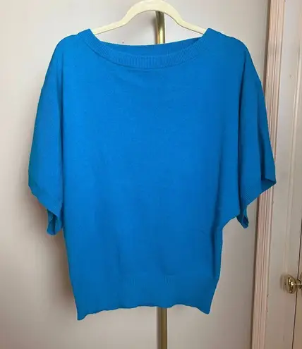 Per Se CASHMERE Blue Dolman Sleeve Cashmere Sweater Sz. XS