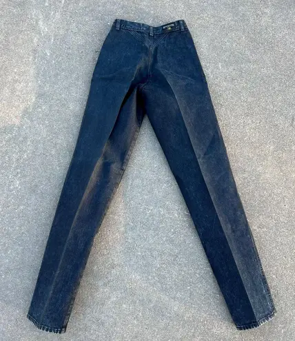 Vintage Rockies Black High Rise Wedgie Tapered V Yoke Cowgirl Western Jeans Size 26