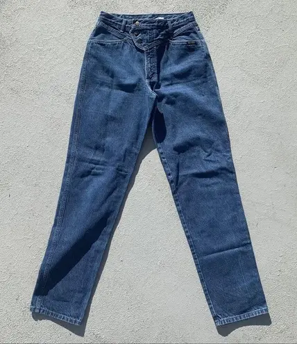 Vintage Rockies high rise wedgie taper ankle jeans 31" WAIST Blue - Image 3