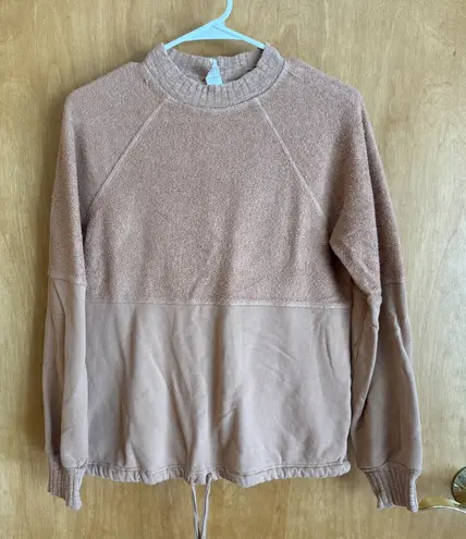 Anthropologie Amadi Margi Terry‎ Cloth Drawstring Sweater Size Small  thumbnail 1