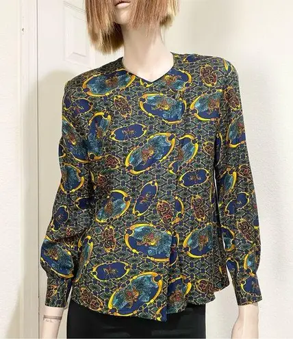 Pendleton Vintage Sophisticates Equestrian Horse-bit Long Sleeves Top Size 4 P