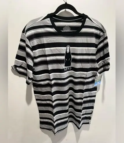 Her Universe Studio Ghibli Spirited Away No-Face Embroidered Striped T-Shirt