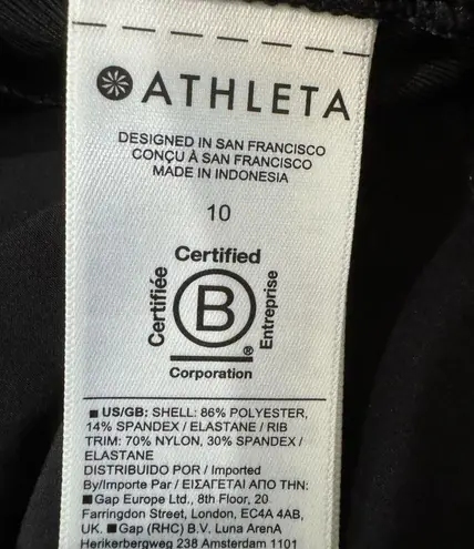 Athleta NWT  Brooklyn Short Size 10 Black