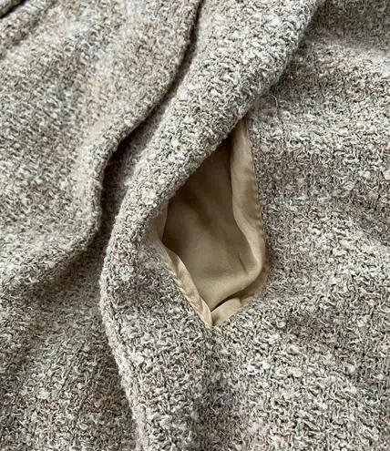 St. John Collection Sleeveless Textured Knit Dress Ecru, Sz 6 (missing belt)