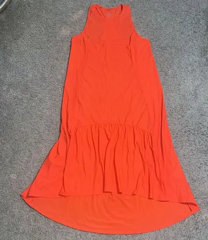 Sweaty Betty Explorer Ace Midi Swing Sleeveless Athleisure Dress Orange S 4/6