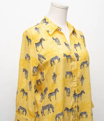 L'Agence | Camille Zebra Print Button Front Shirt