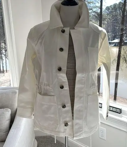Amour Vert NWT Rylee Organic Cotton Jacket, Medium, Ivory