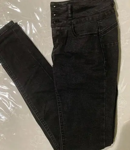 Wax Jean Black Skinny Jeans