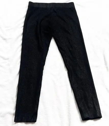 INC International Concepts Black High Rise Pull On Ankle Leggings Black Solid 8