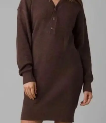 prAna NWT Milani Henley Dress in Clove - Size Small