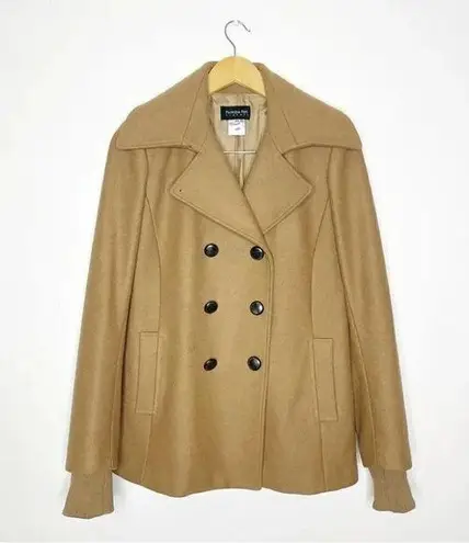 Patrizia Pepe Firenze Tan Pea Coat Size 44 Medium