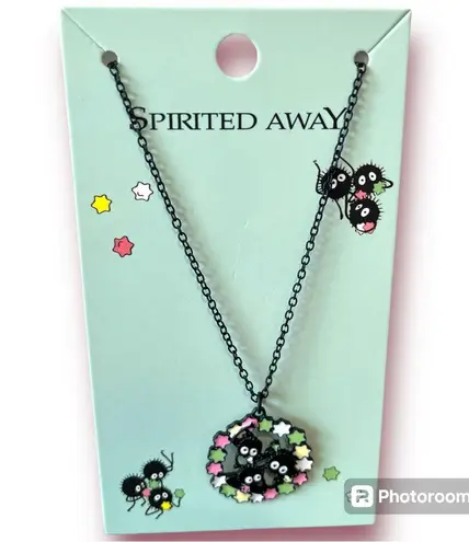 Studio Ghibli Spirited Away Soot Sprites Candy Necklace Black