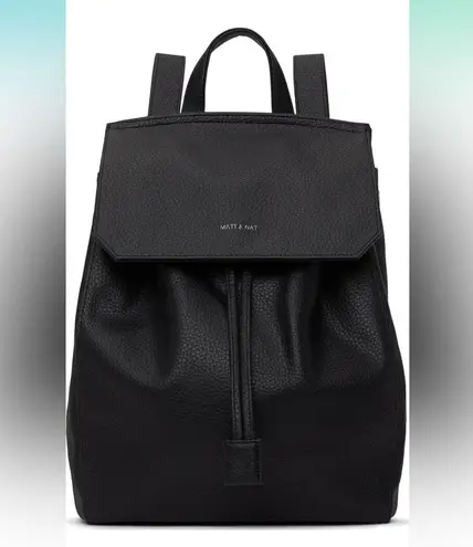 Matt & Nat Vegan Handbags Black Mumbai Backpack