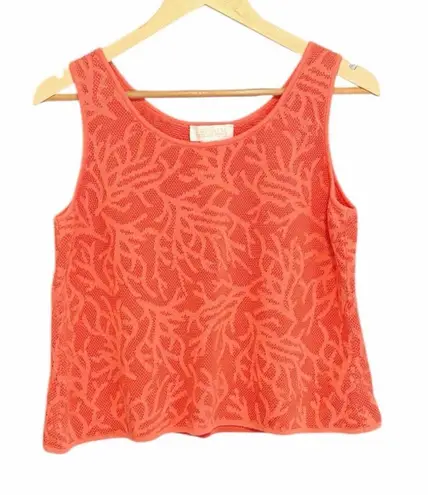 Escada by Margaretha Ley Knit Coral Tank Top Shell 42 Orange Size M