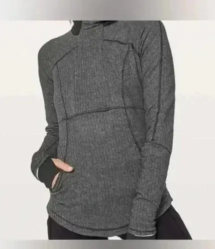 Lululemon  Gray Full Zip Training Jacket Sweater Two Tone Running Yoga Track thumbnail 1