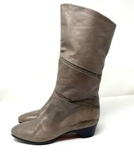 36.5 Vintage leather boots purchased in Paris, made in Italy, size