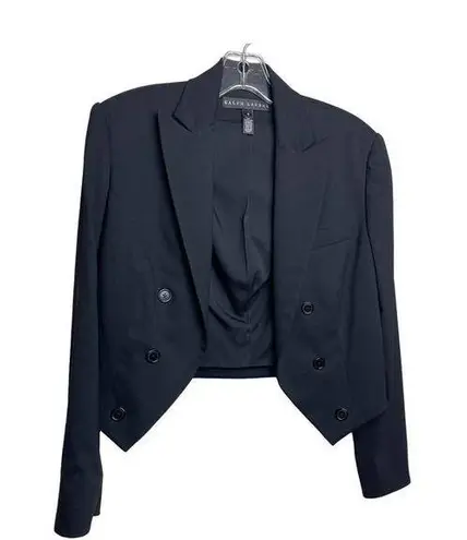 Ralph Lauren  Black Label Cropped Jacket Blazer Women's Sz. 8