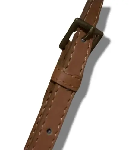 American Eagle Women’s Brown Leather Skinny Belt 40”