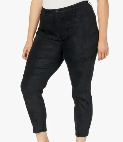 NYDJ NWT  AMI Skinny Leg Navy Suede Pants - 14P