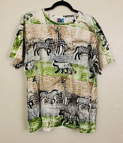 Beach Club Vintage East  Safari Animal Graphic Tee