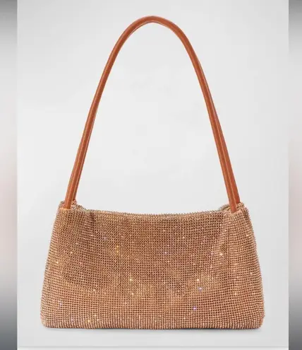 STAUD Penny Crystal Mesh Shoulder Bag