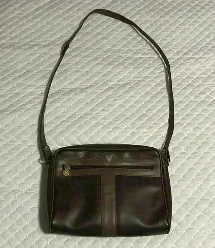 Mario Valentino Vintage Monogram Vinyl Crossbody Bag Purse MADE IN ITALY $800
