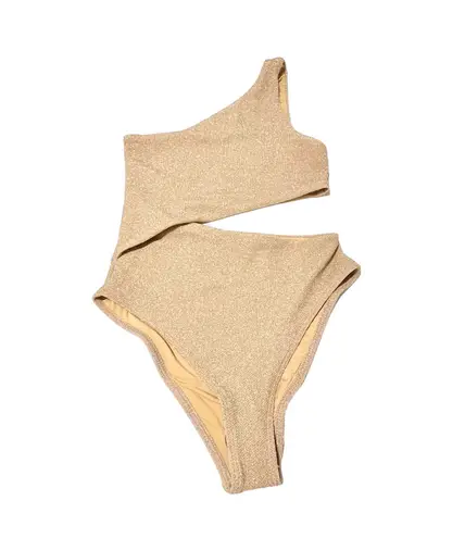 Beach Riot Celine One Piece in Gold Size Small