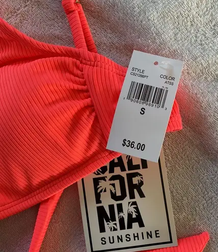 Cali For Nia Bikini Top NWT Pink